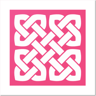 Celtic Interwoven Endless Knot Geometric Pattern 7 Posters and Art